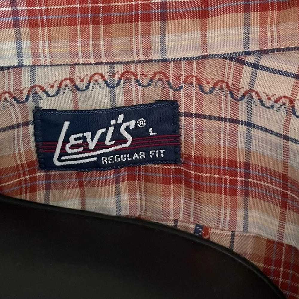 Vintage 1970's Levi's Western Button up Shirt - image 2