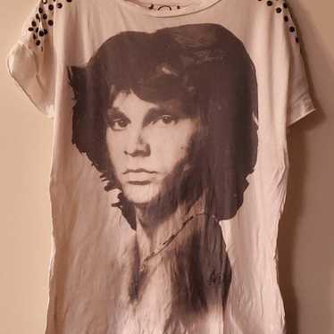 1985 The Doors 'Jim Mor' T-Shirt Vintage Women  S… - image 1