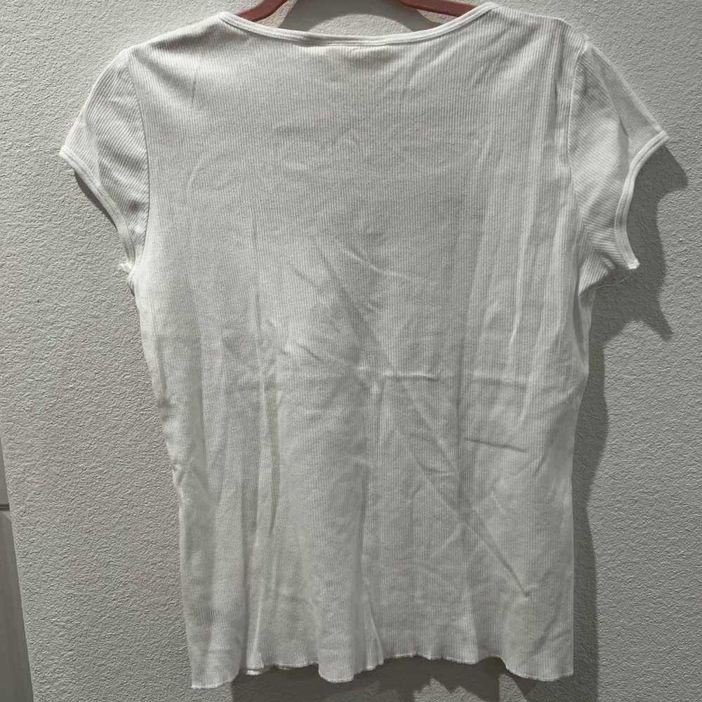 DKNY JEANS ribbed logo shirt - image 6