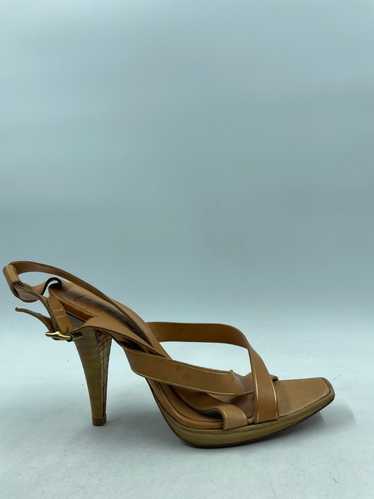 Authentic Pedro Garcia Tan Crisscross Sandals W 7