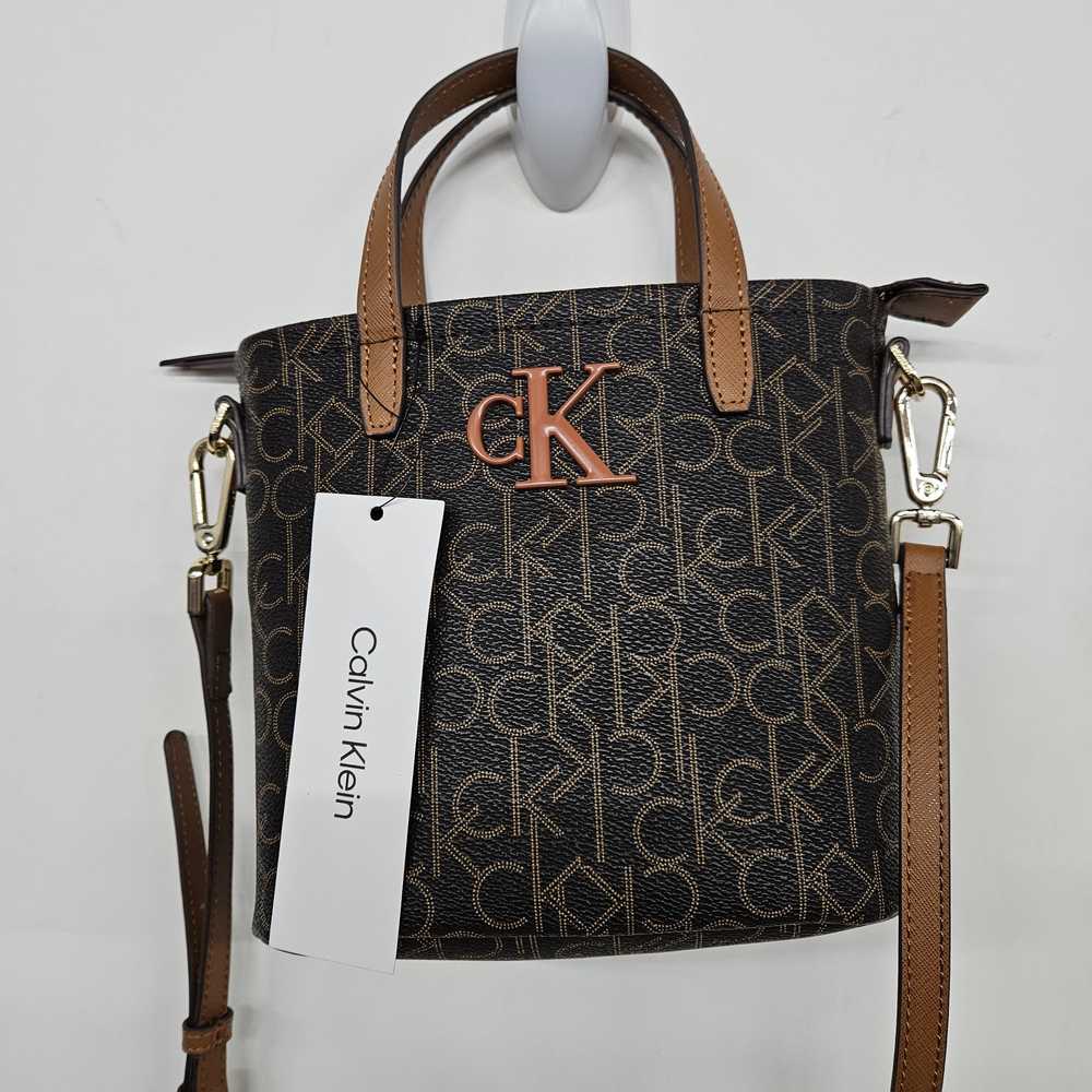 Calvin Klein Brown Signiture Handbag - image 1