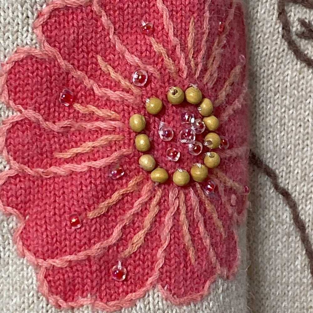 Alfred Dinner Vintage 80s Floral Beaded Embroider… - image 10