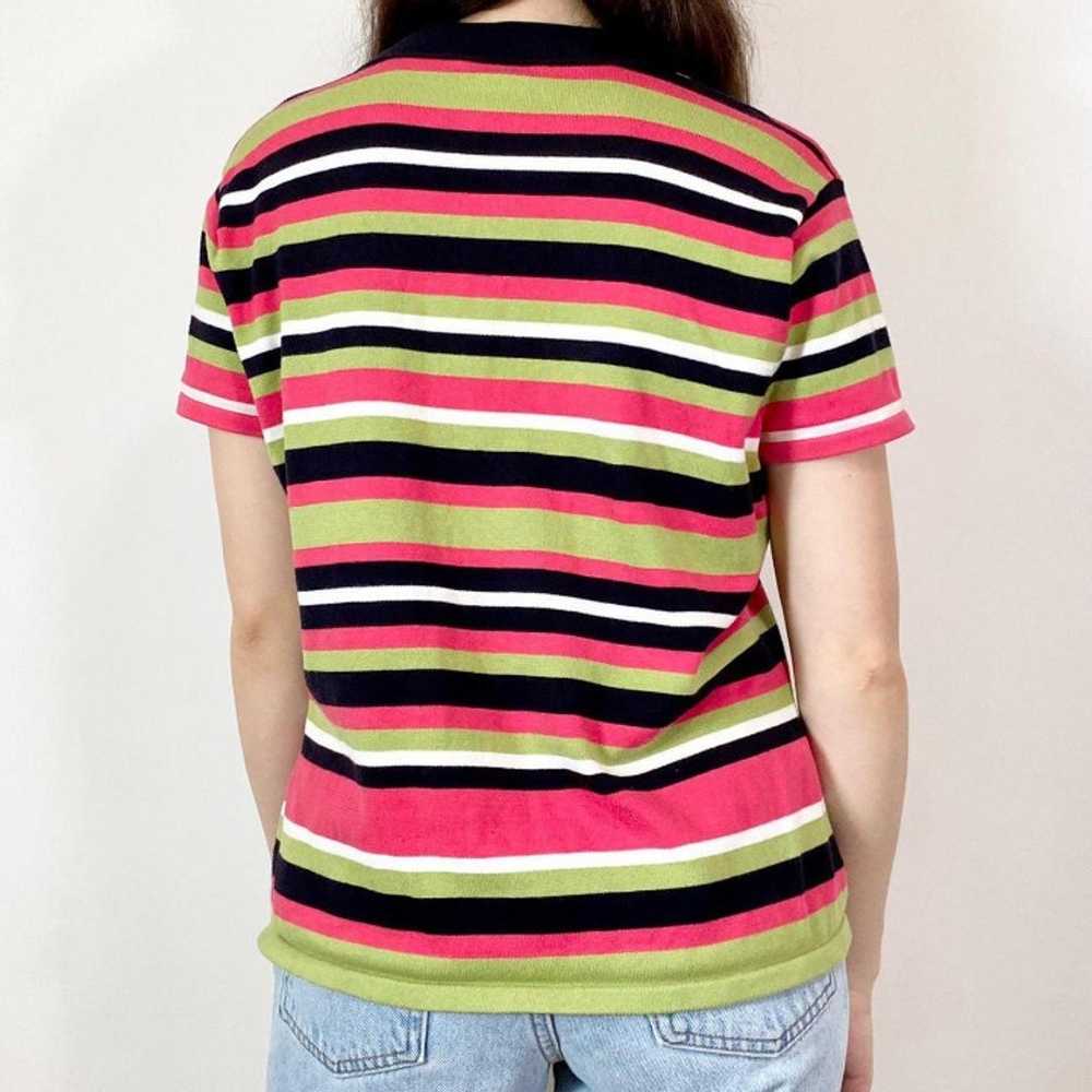 Vintage candy striped blouse - image 3
