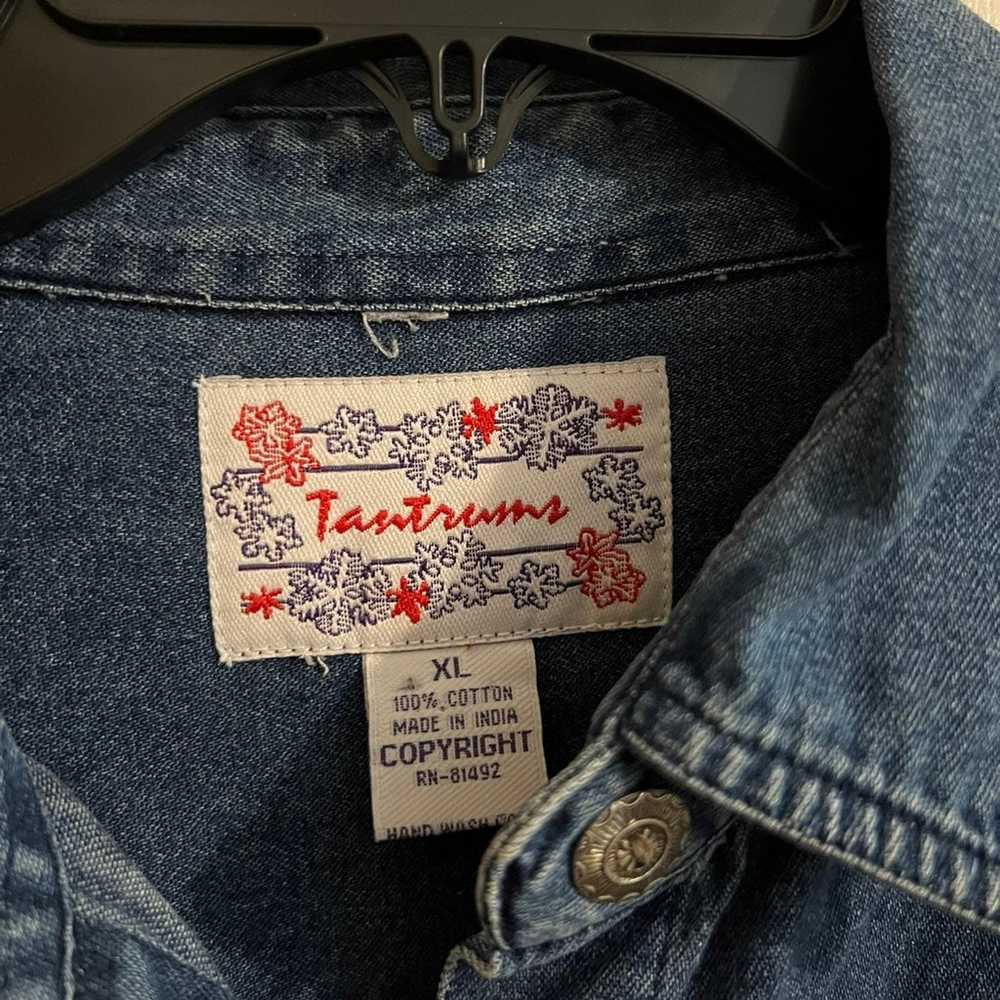 Vintage tantrums Denim Christmas shirt. - image 2