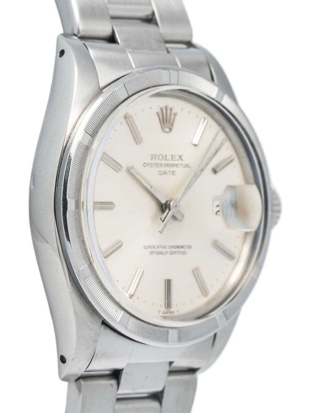 Rolex pre-owned Oyster Perpetual Date 34mm - Neut… - image 4