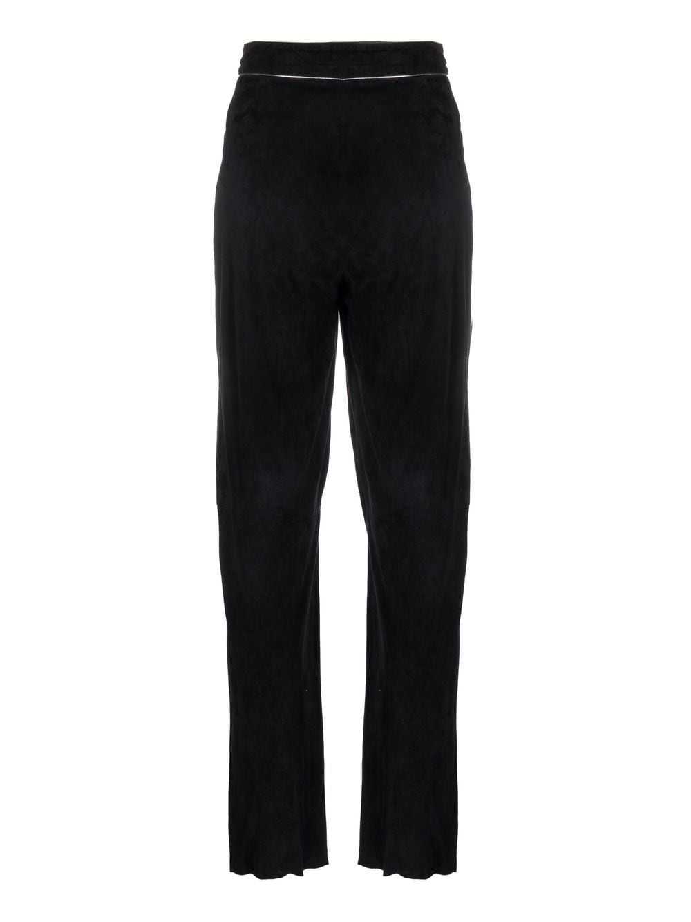 Versace Pre-Owned 1970s tie-waist leather trouser… - image 2