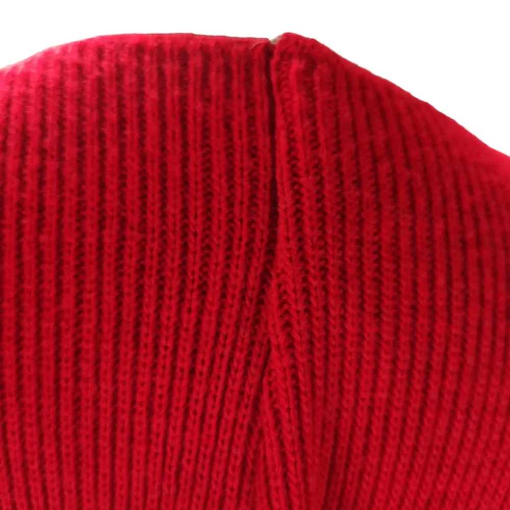 Red Western Sweater Size 1X Acrylic Knit Studs Pe… - image 10