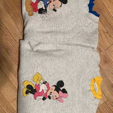 Vintage Disney Mickey Mouse Layered Crewneck Swea… - image 1