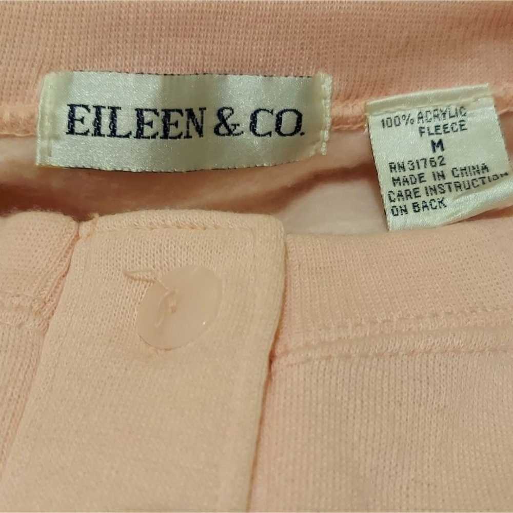 VINTAGE 90s Eileen & Co Pullover Pastel Pink Azte… - image 3