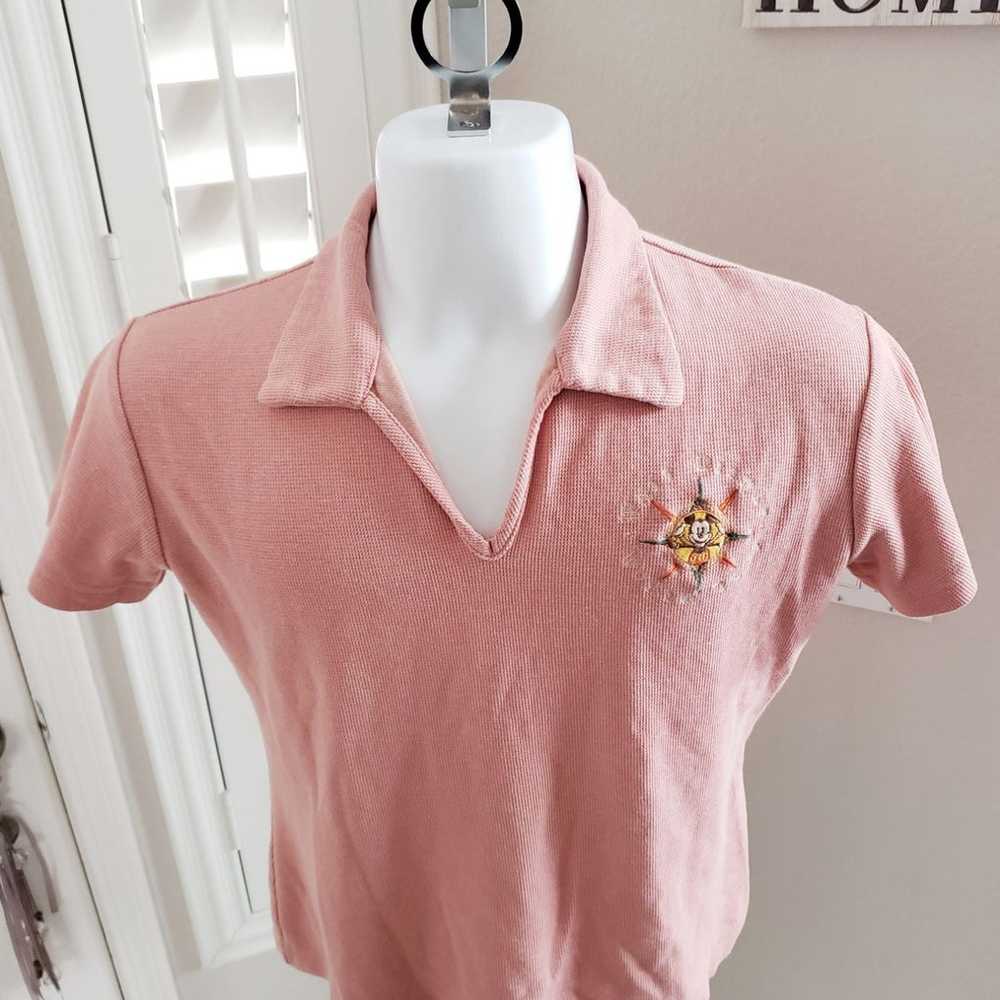 VTG Walt Disney World Tour Polo V-neck X - image 11