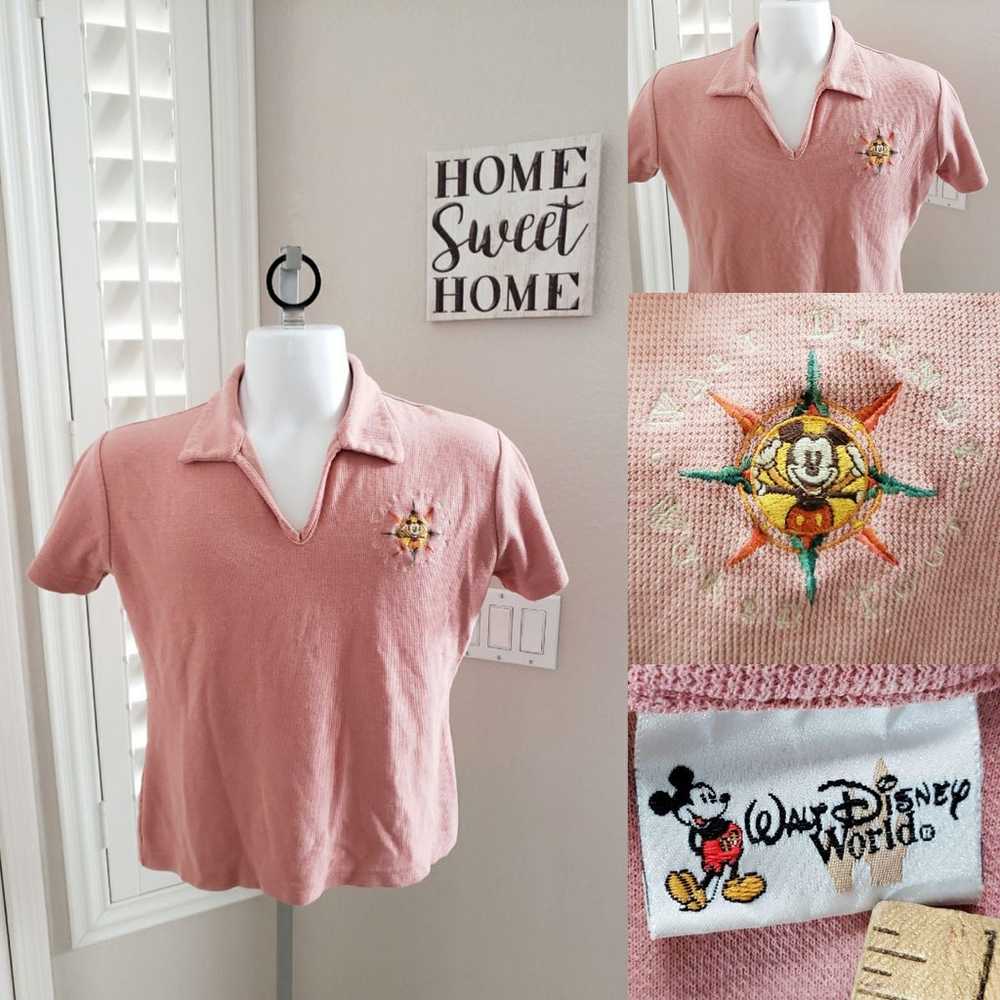 VTG Walt Disney World Tour Polo V-neck X - image 1