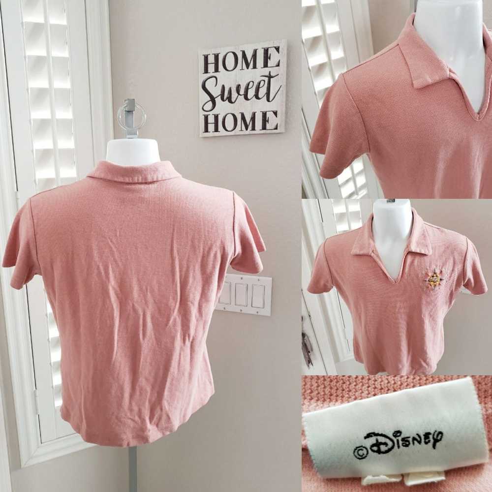 VTG Walt Disney World Tour Polo V-neck X - image 2