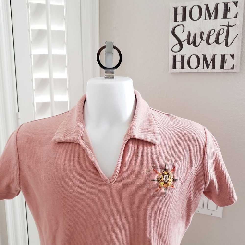 VTG Walt Disney World Tour Polo V-neck X - image 5