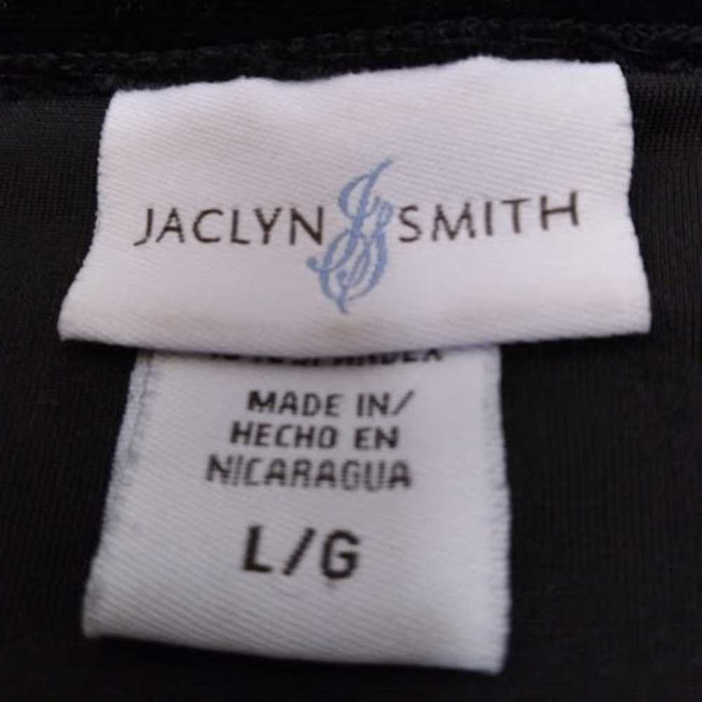 Jaclyn Smith Black Stretch Velveteen Blouse w/Lac… - image 8