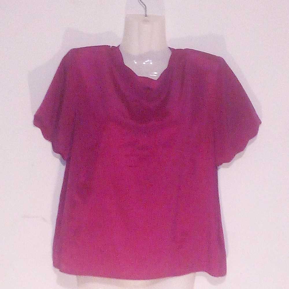 Vibrant Vintage 70s 80s Magenta Sara Stephens Sho… - image 2