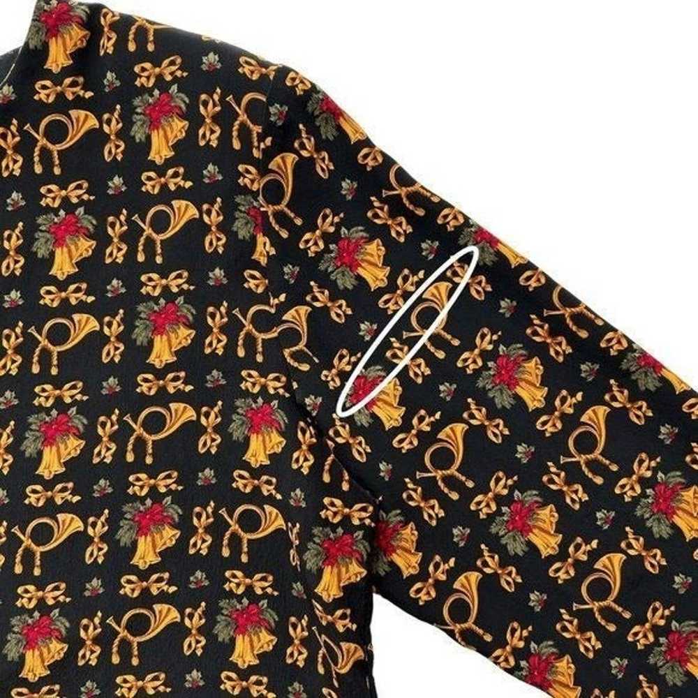 Talbots Silk Long Sleeve Holiday Blouse (16) - image 10
