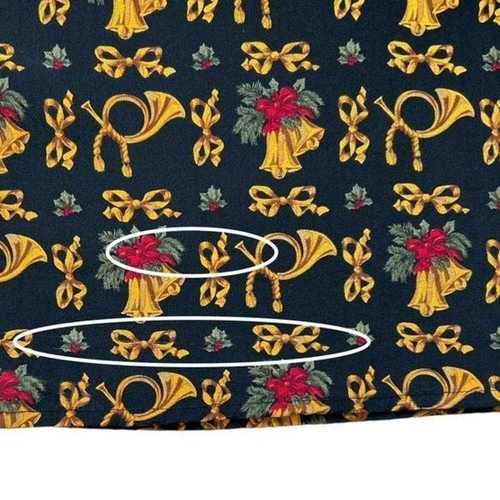Talbots Silk Long Sleeve Holiday Blouse (16) - image 4