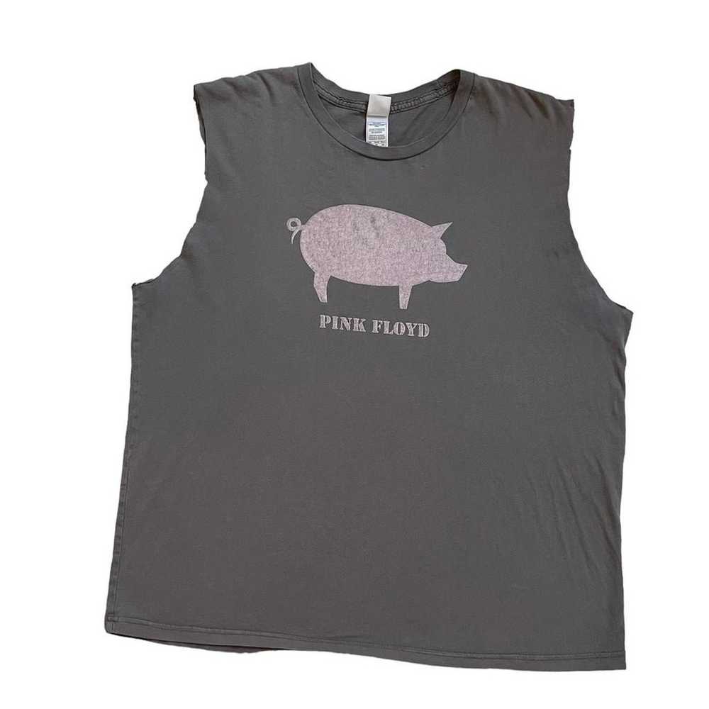 Vintage Pink Floyd pig print graphic muscle tank - image 11