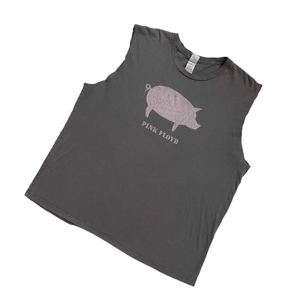 Vintage Pink Floyd pig print graphic muscle tank - image 2