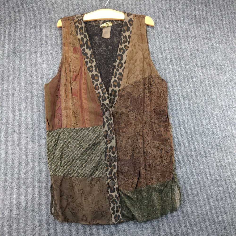 Vintage URU Button Up Shirt Womens One Size Sleev… - image 2