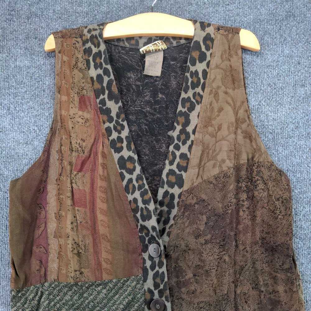 Vintage URU Button Up Shirt Womens One Size Sleev… - image 3