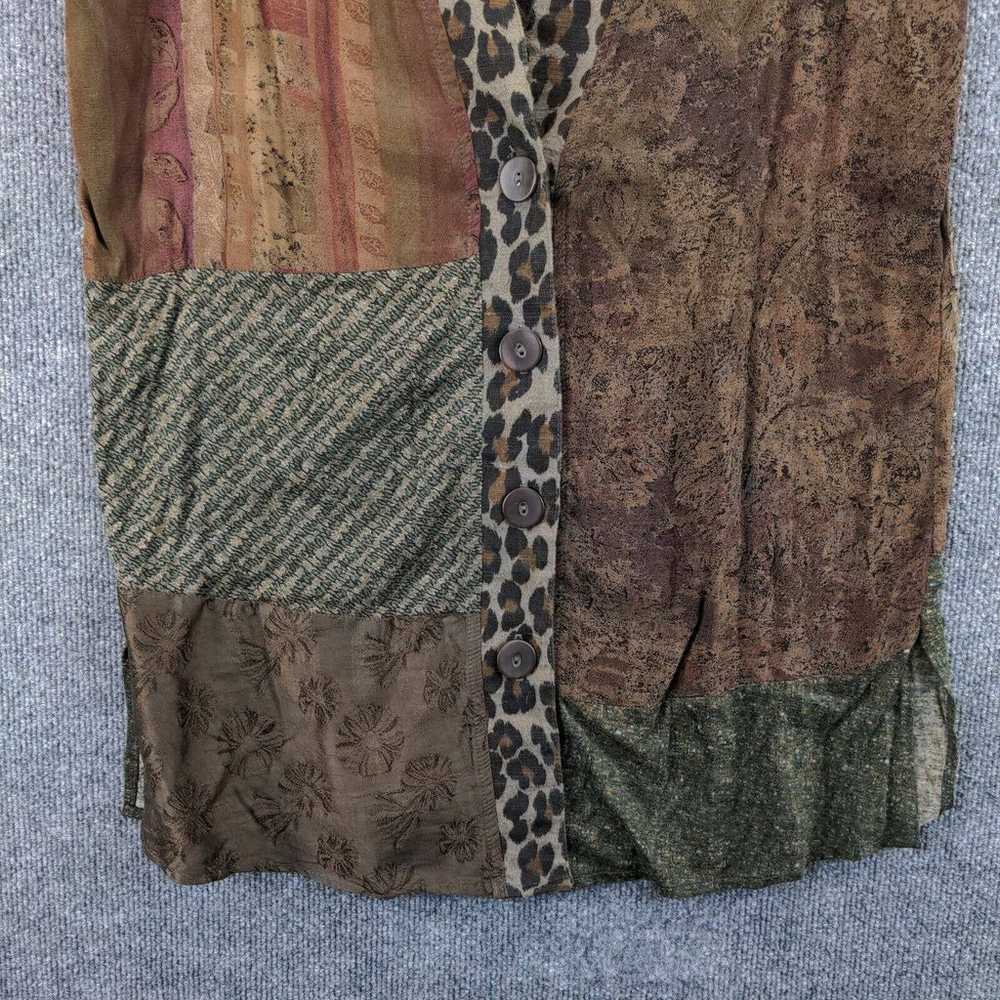 Vintage URU Button Up Shirt Womens One Size Sleev… - image 4