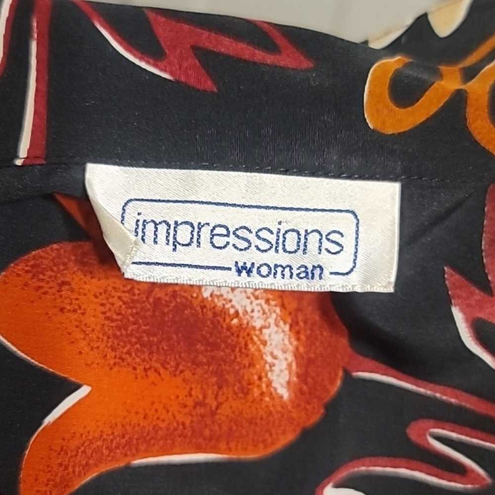Impressions Women's Top Tunic Blouse Size 2x Flor… - image 12