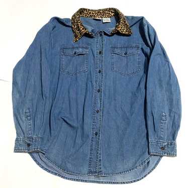 1990s vintage button up denim - image 1