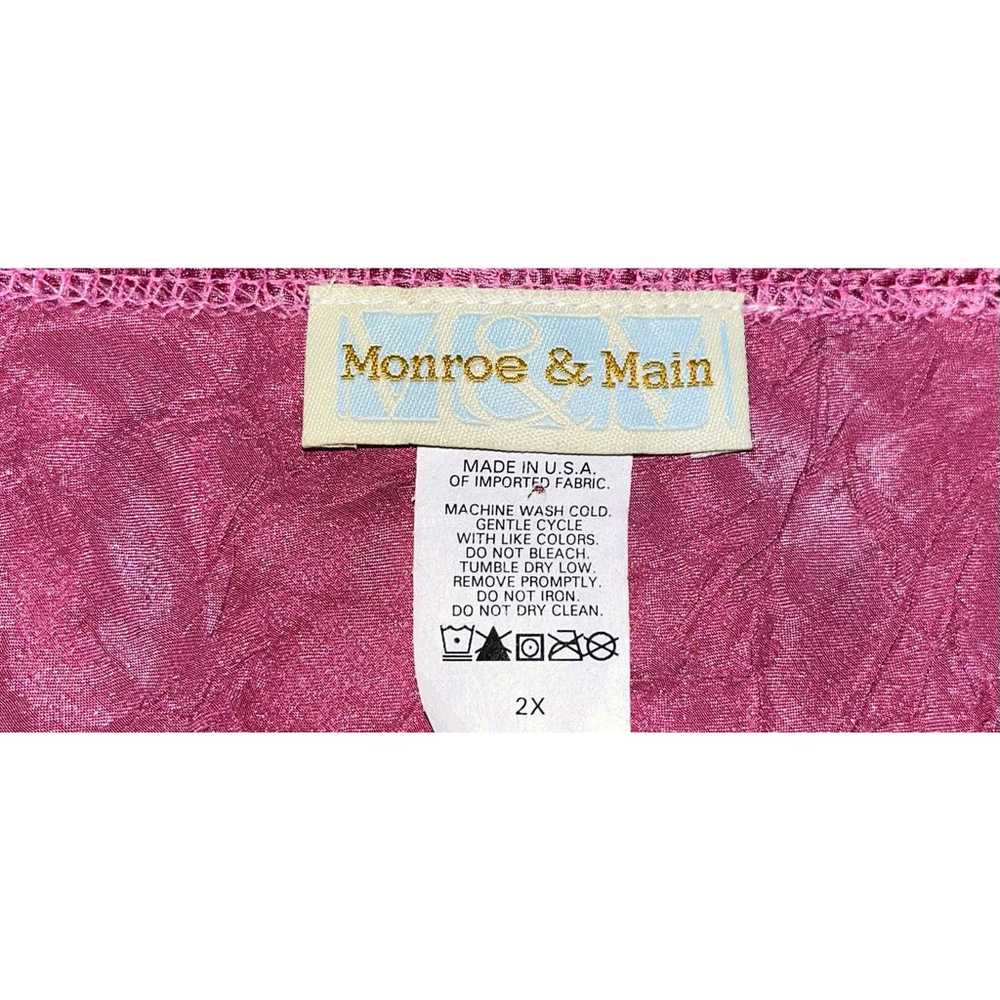 Monroe & Main Vintage Y2K Pink Top Women’s Plus s… - image 7