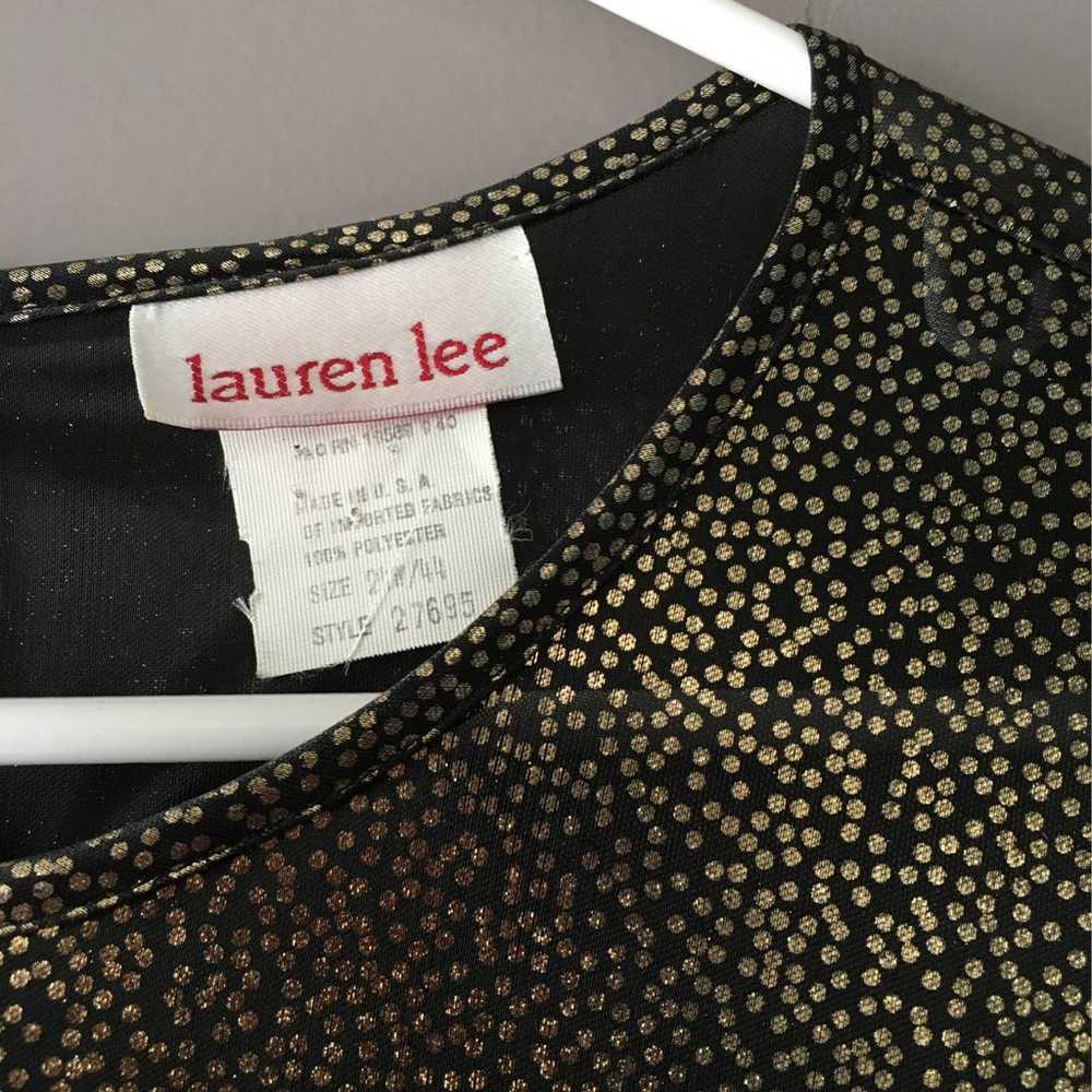 Vintage Laura Lee Gold & Black Blouse - image 5