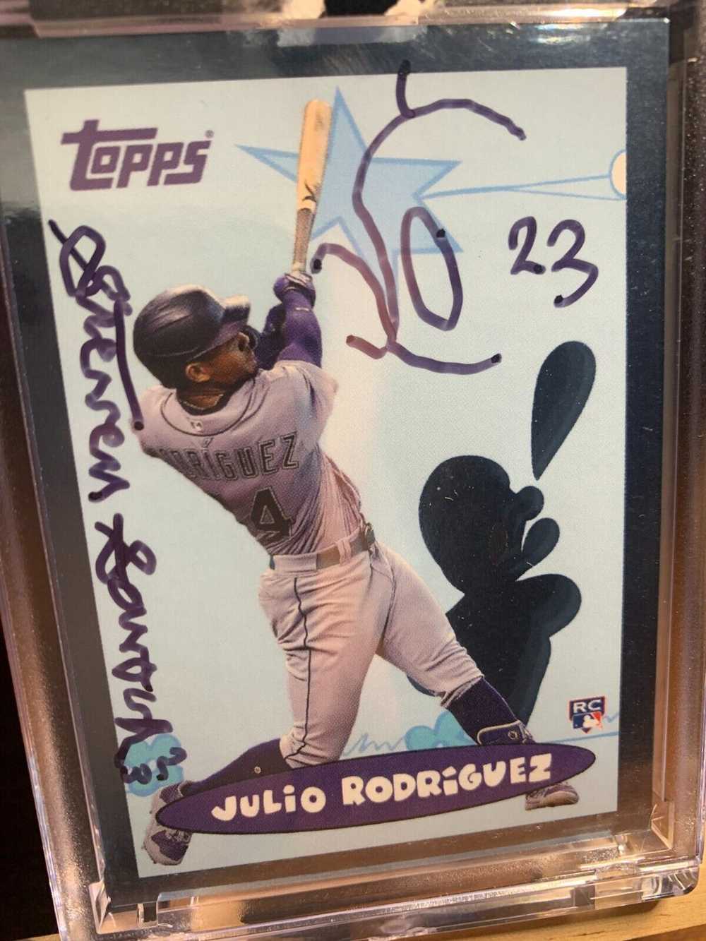 Father Steve SIGNED TOPPS JULIO RODRIGUEZ CARD 53… - image 3