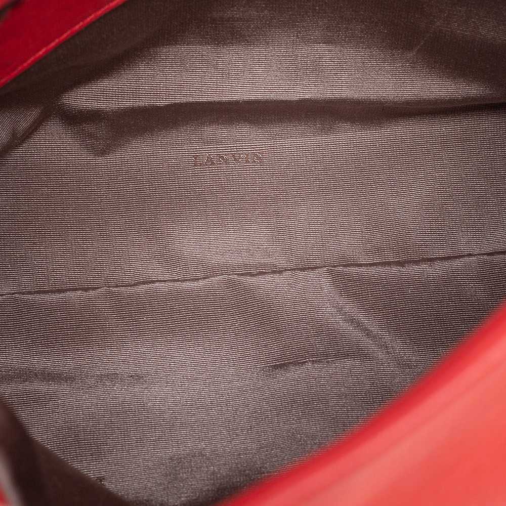 Lanvin Lanvin Orange Quilted Leather Medium Happy… - image 7