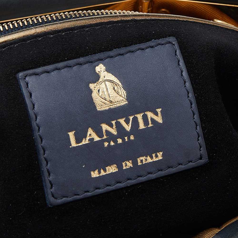 Lanvin Lanvin Dark Grey/Black Leather Satchel - image 8