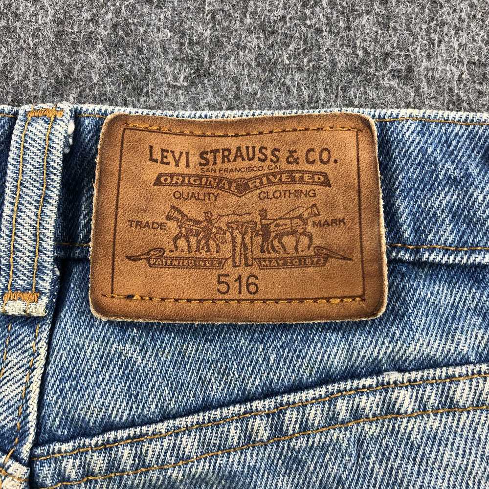 Levi's × Vintage 90s Vintage Blue Wash Levis 516 … - image 6