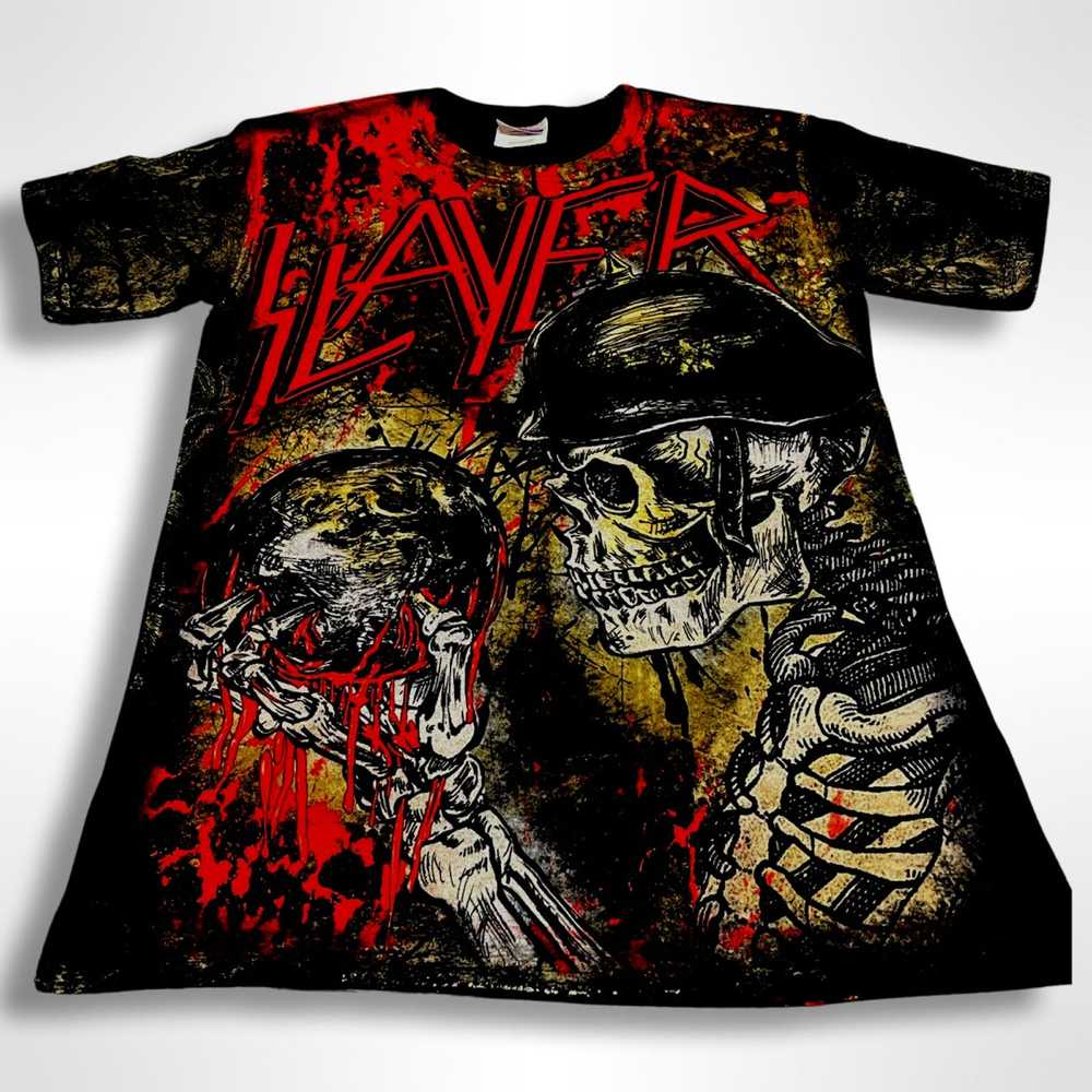 Band Tees × Rare × Vintage Rare Slayer AOP T-Shirt - image 3