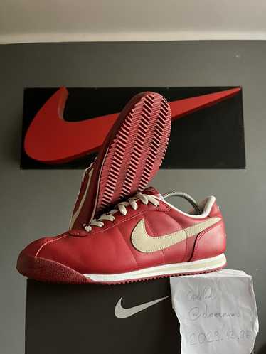 Nike × Vintage Vintage Y2K Nike Cortez Red Beige … - image 1
