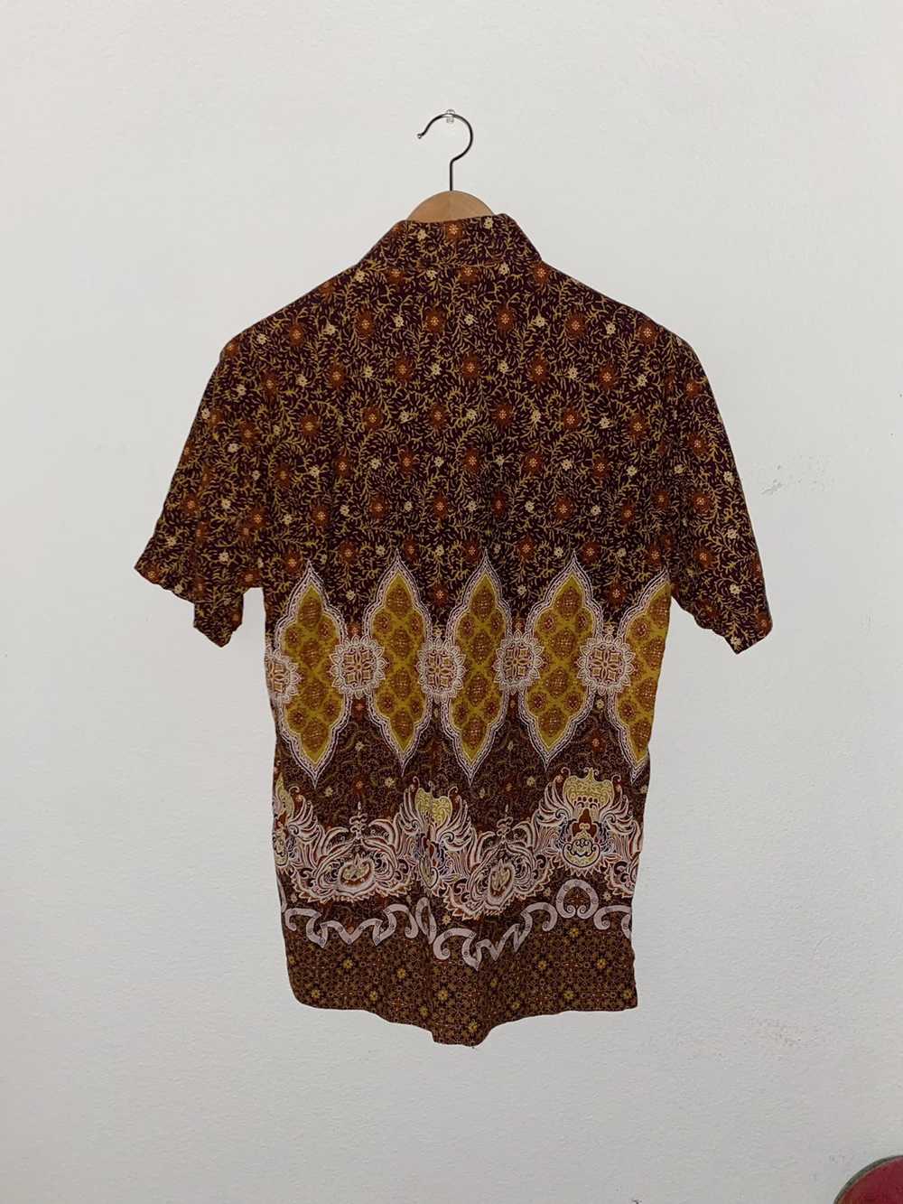 Other Keraton Brown Short-Sleeve Button-Up Shirt … - image 5