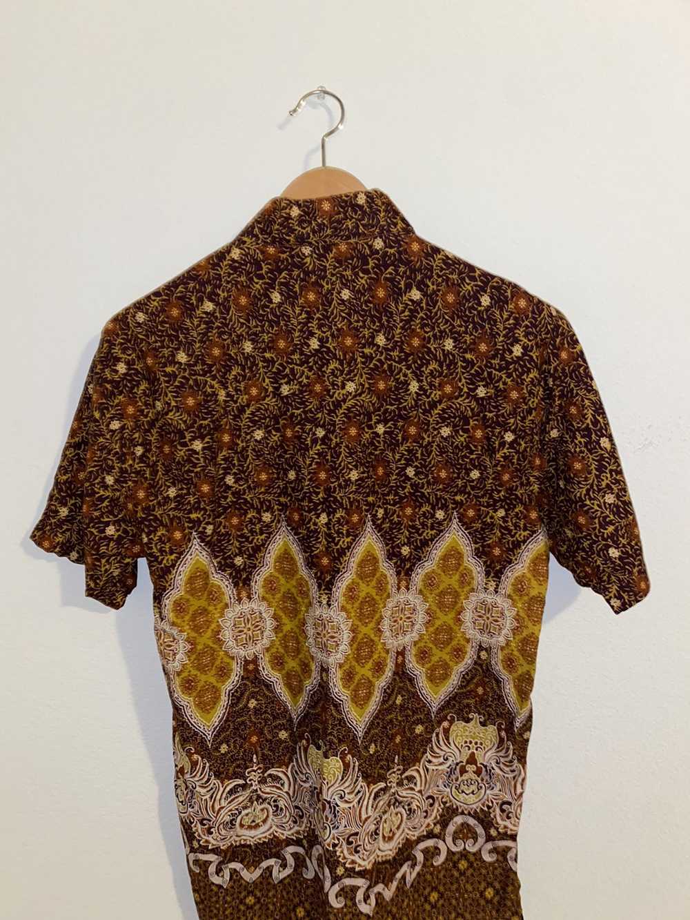 Other Keraton Brown Short-Sleeve Button-Up Shirt … - image 6