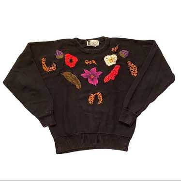 Vintage Floral Sweater - image 1