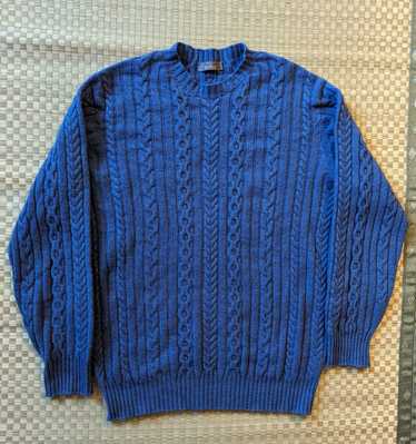 Designer Hawico 100% Cashmere Cable Sweater Made i