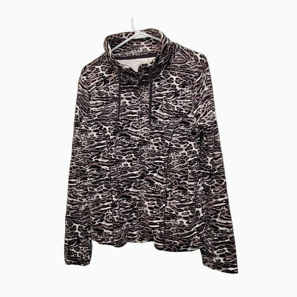 Other Kim Rogers Animal Print Full-Zip Fleece Jac… - image 1