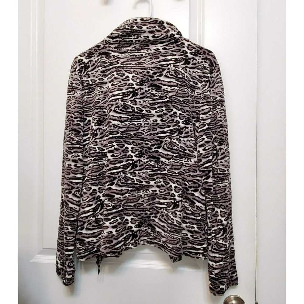 Other Kim Rogers Animal Print Full-Zip Fleece Jac… - image 3