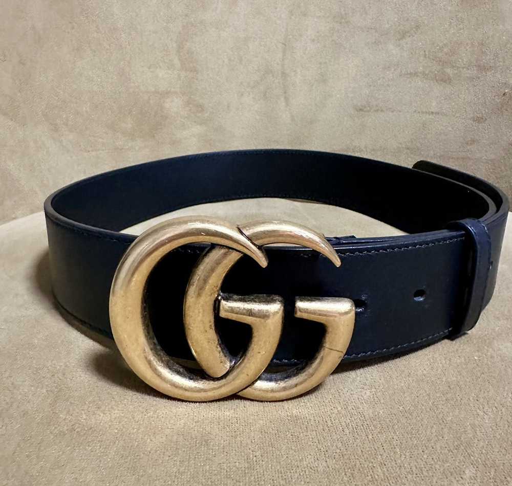 Gucci Gucci Belt, Women's Wide Black Leather - image 11