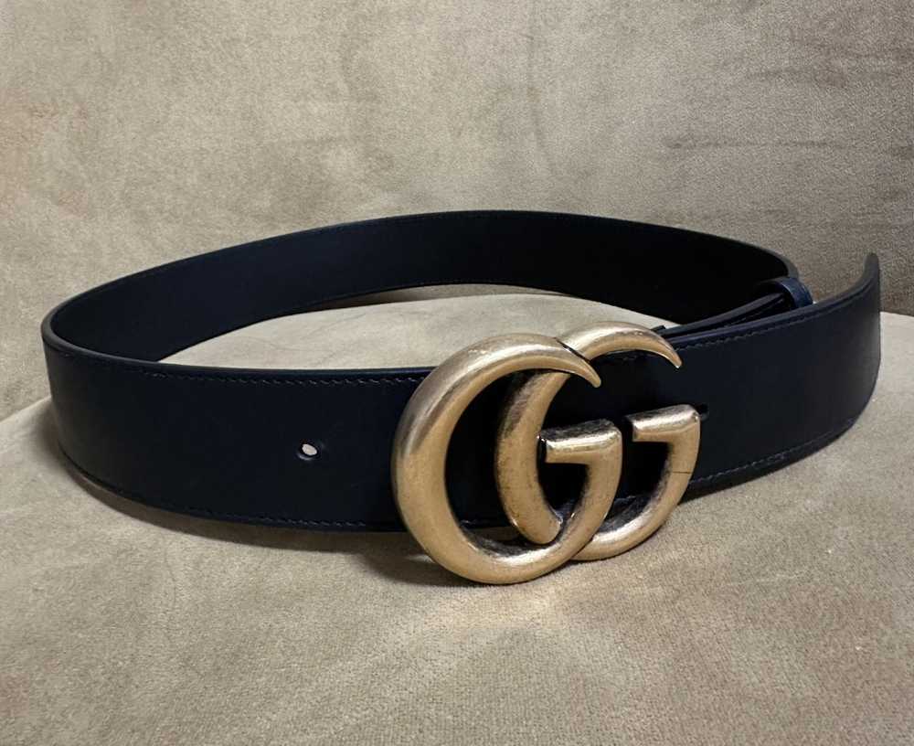 Gucci Gucci Belt, Women's Wide Black Leather - image 12