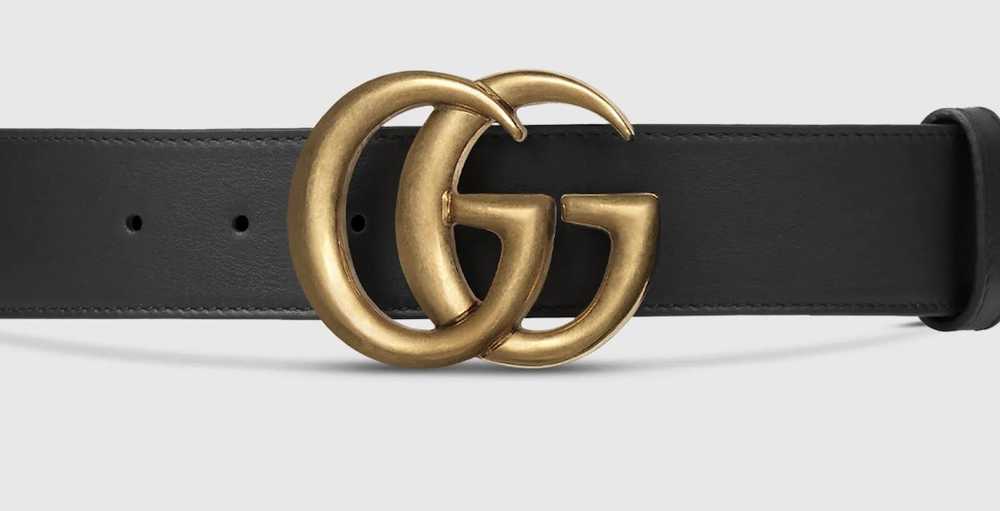 Gucci Gucci Belt, Women's Wide Black Leather - image 5