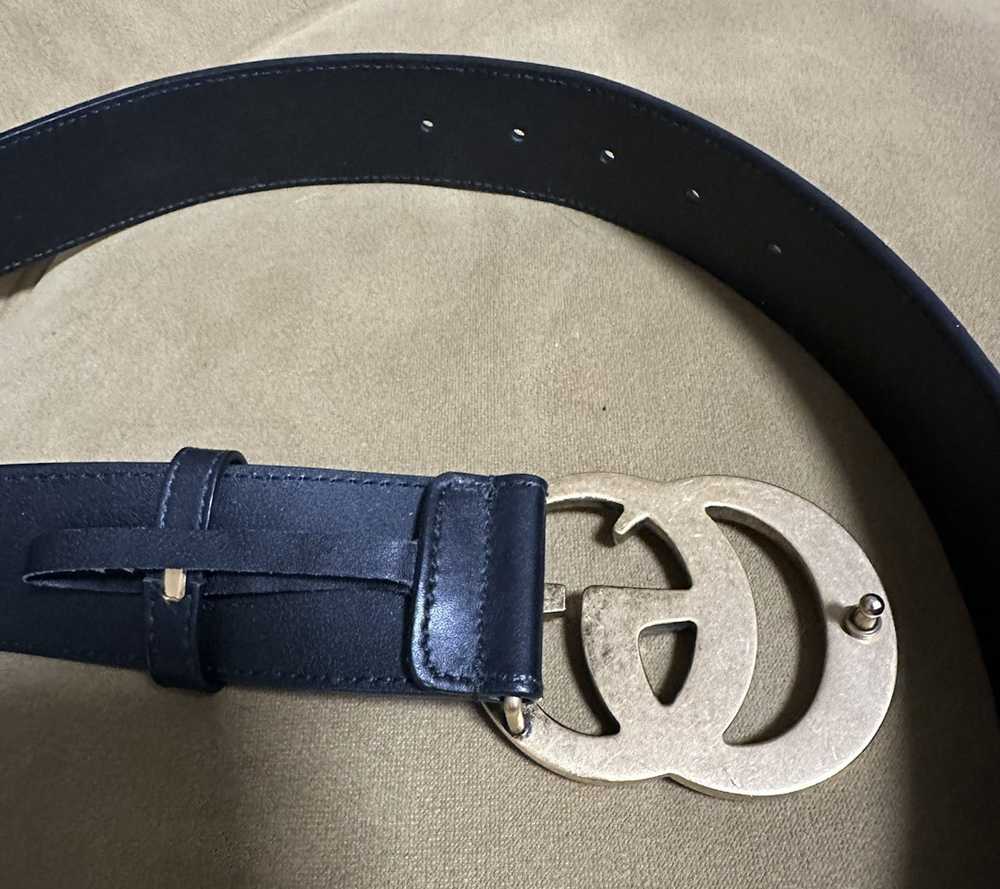 Gucci Gucci Belt, Women's Wide Black Leather - image 6