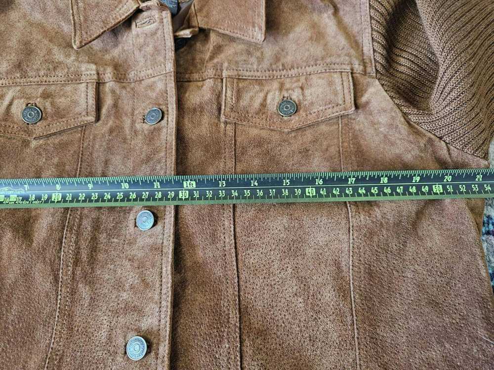 Designer Relativity 100% Genuine Leather Jacket L… - image 9