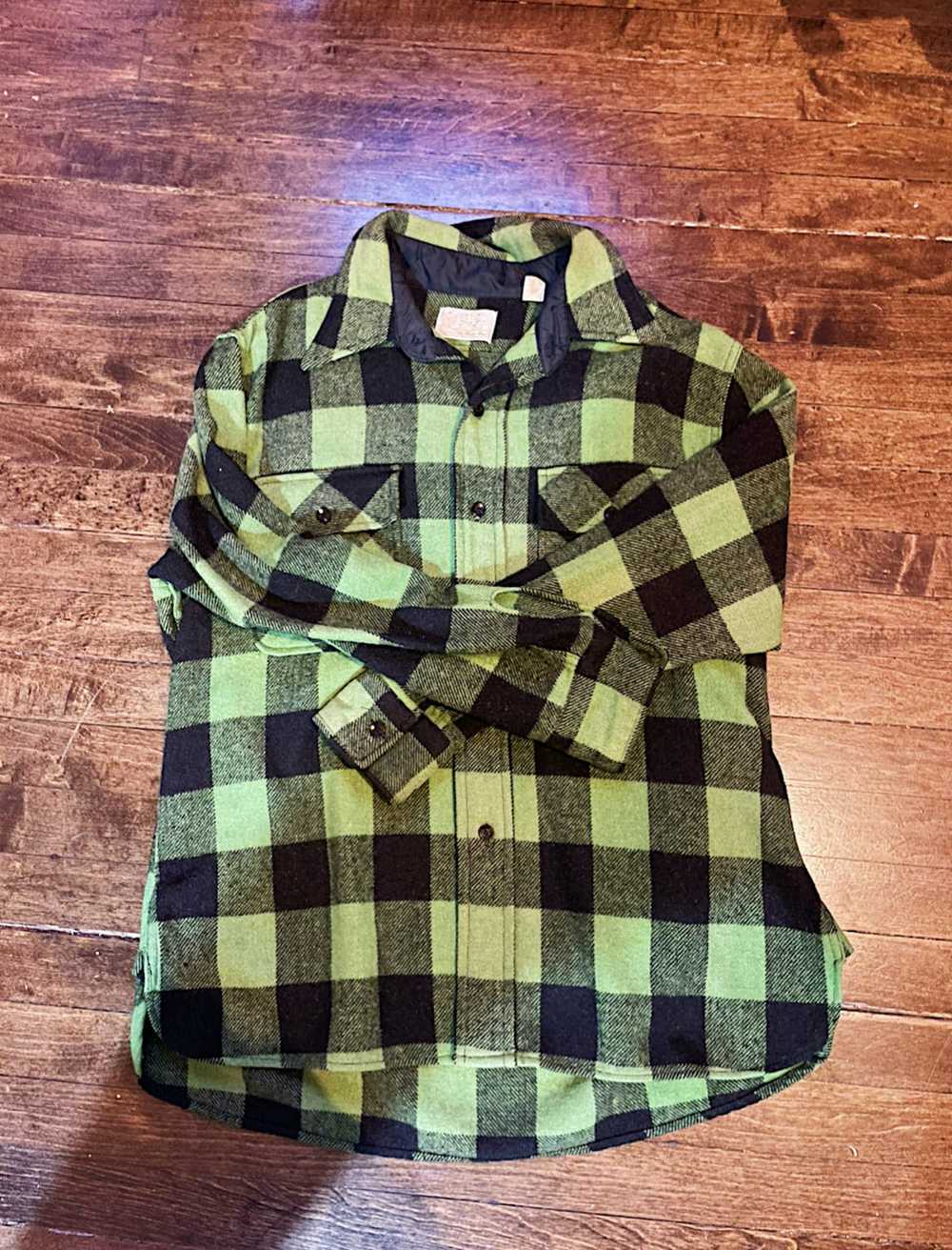 Sears × Vintage Sears Checkered Green CPO Shirt - Gem