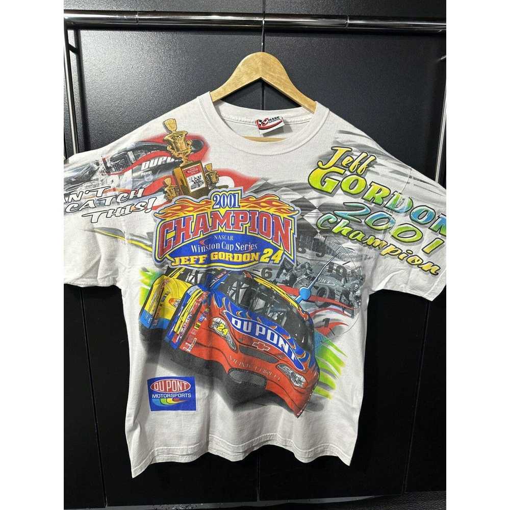 Chase Authentics NASCAR 01 Jeff Gordon T-shirt Wi… - image 2