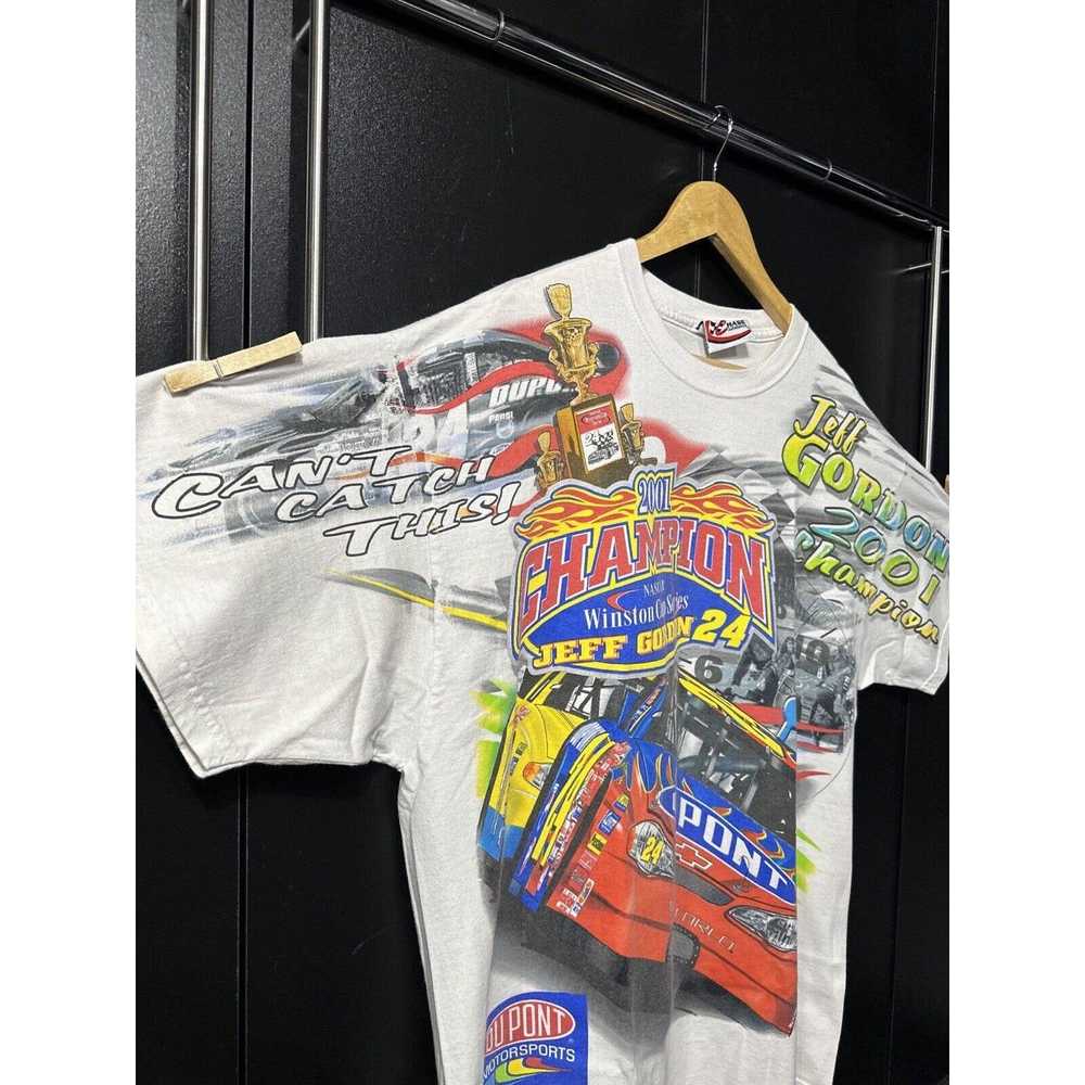 Chase Authentics NASCAR 01 Jeff Gordon T-shirt Wi… - image 4